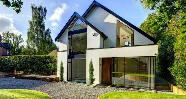 sieger glazing package including slim sliding glass doors and casement windows