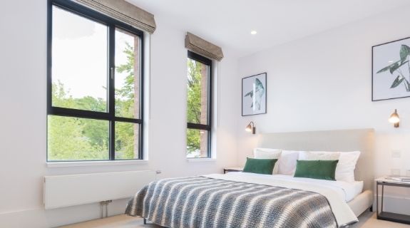 aluminium slim casement windows from sieger with the window unit made from side hung and fixed windows