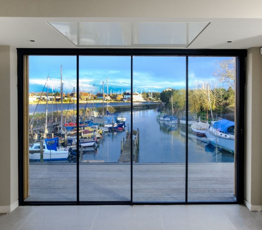  sieger slim sliding glass doors with marine grade aluminium frames