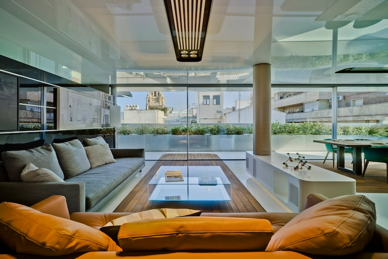 floor to ceiling aluminium sliding glass door from sieger