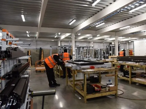 sieger state of the art manufacturing facility producing high quality aluminium glazing systems