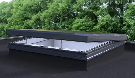 ARES auto-venting rooflight system that can also be used as an access rooflight