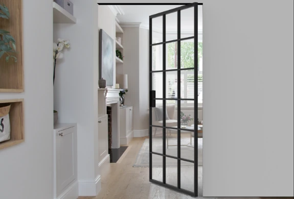 internal glazing with glazing bars used to make a statement in the home