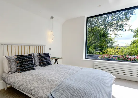 large minimally framed window