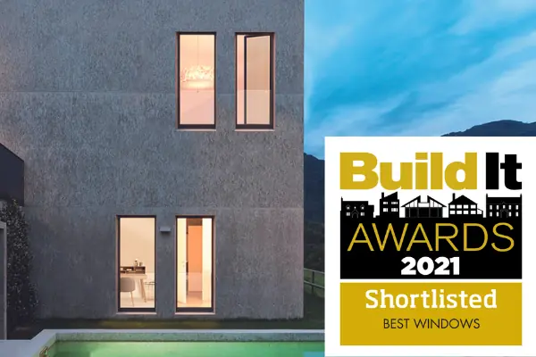 slim framed aluminium tilt and turn window from Sieger in the built it awards